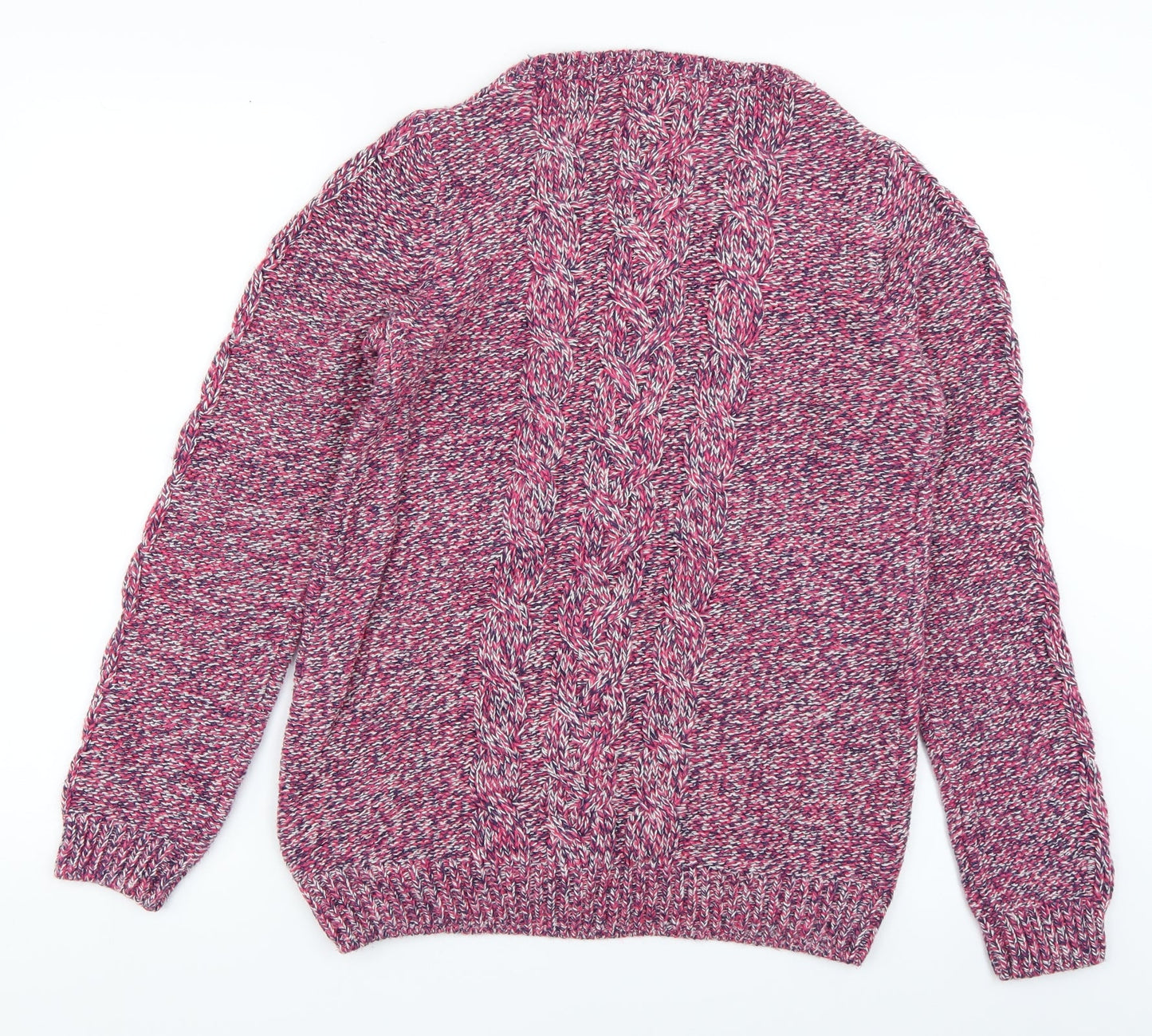 Womens UK Size 8 F&F Pink Pullover Jumper