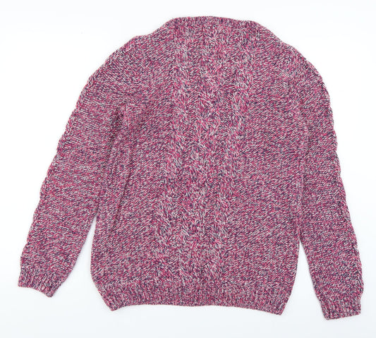 F&F Womens Pink  Knit Pullover Jumper Size 8