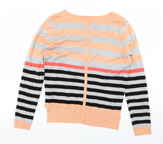 Womens UK Size M fransa Orange Pullover Jumper