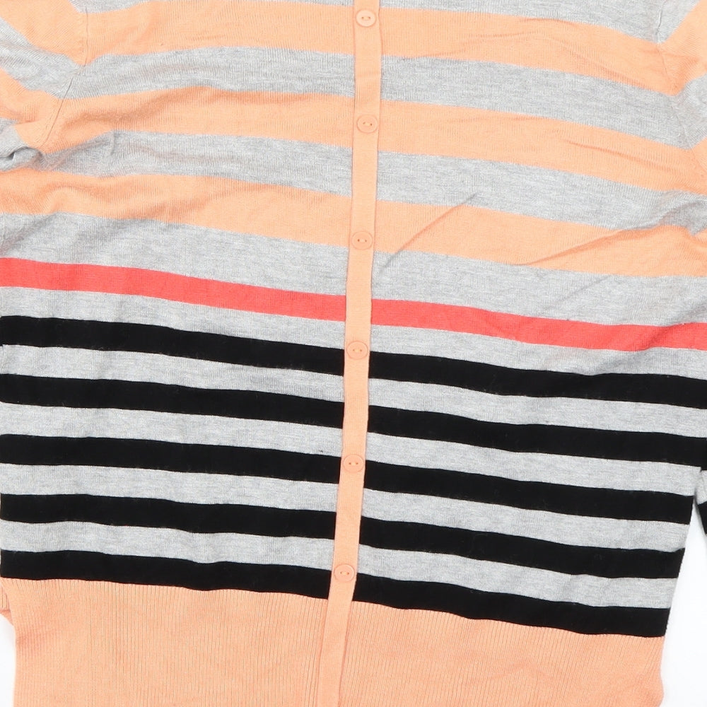 Womens UK Size M fransa Orange Pullover Jumper