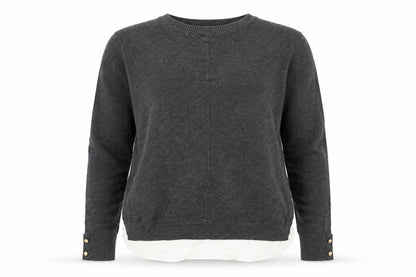 Womens UK Size 8 Dorothy Perkins Grey Pullover Jumper