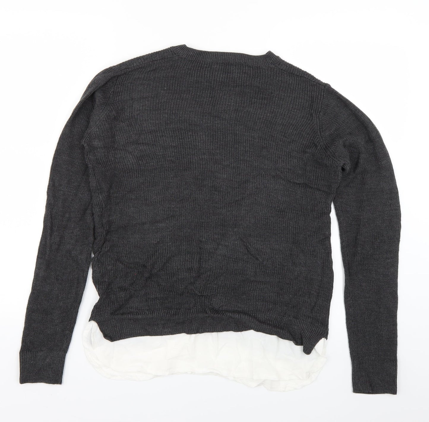 Womens UK Size 8 Dorothy Perkins Grey Pullover Jumper