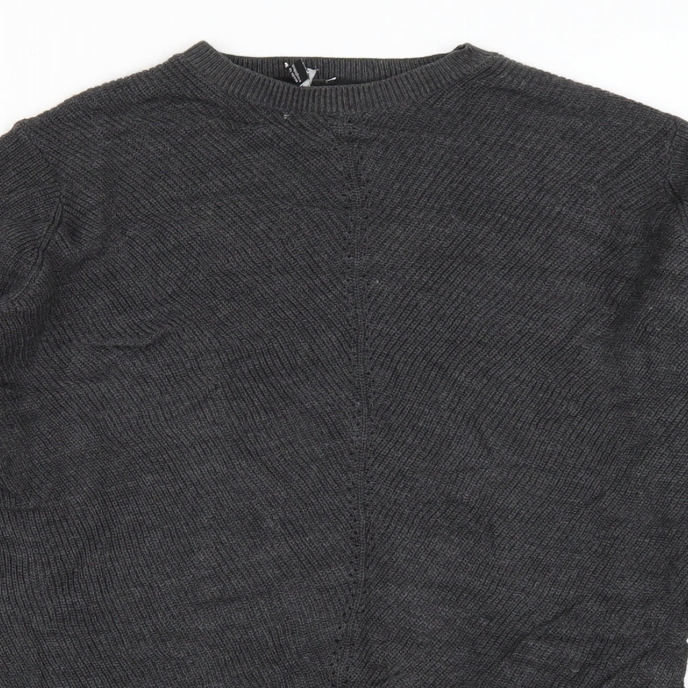 Womens UK Size 8 Dorothy Perkins Grey Pullover Jumper