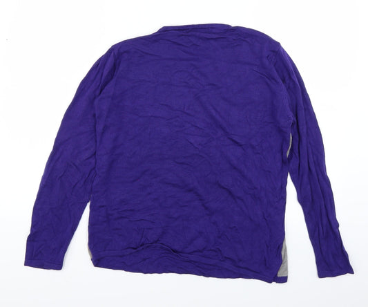 Womens UK Size L Fay Louise Purple Pullover Jumper