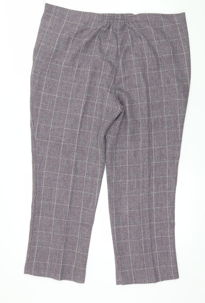 Womens UK Size 16 Damart Regular Fit  Purple Trousers