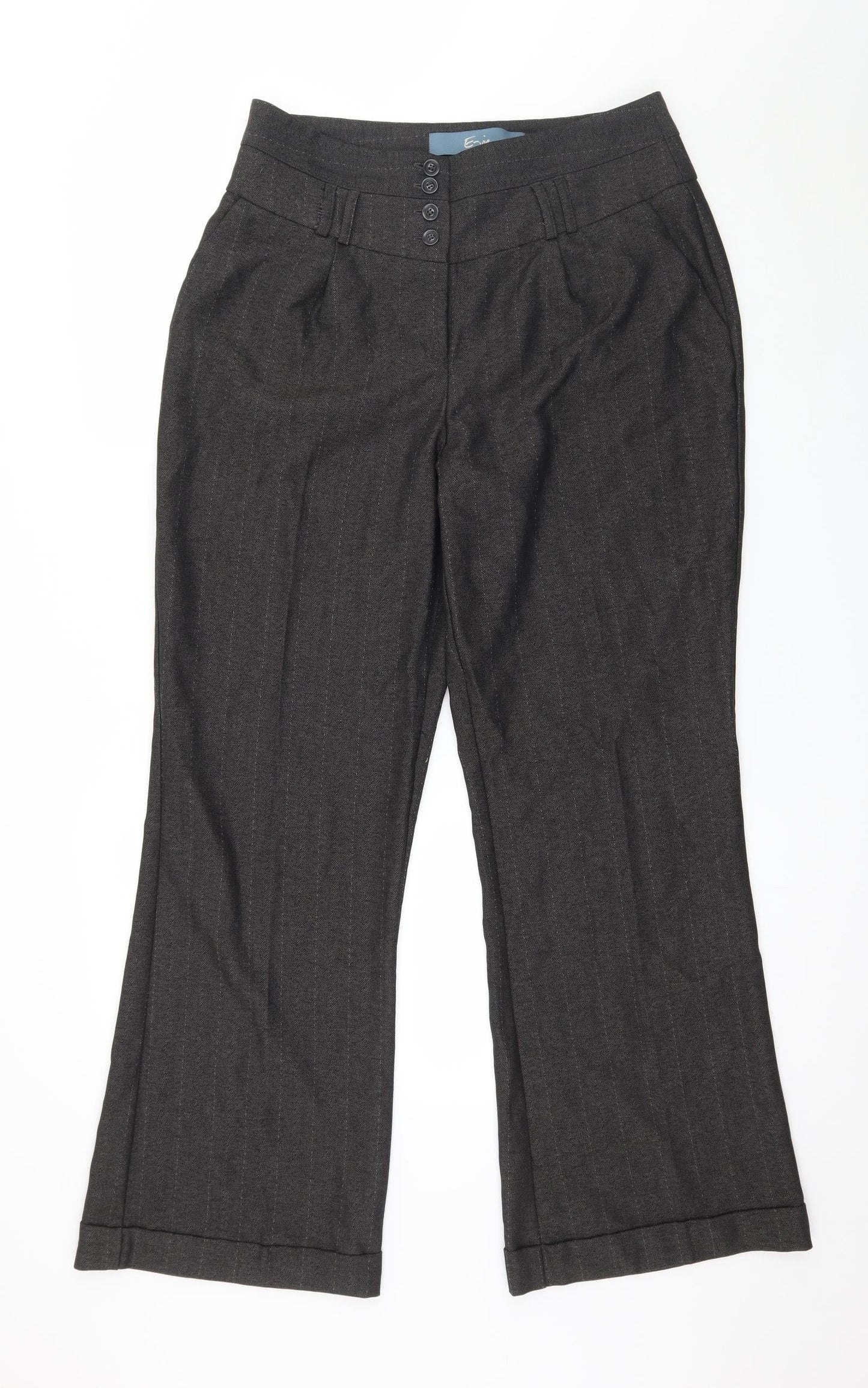 Womens UK Size 12 Evie Regular Fit  Brown Trousers