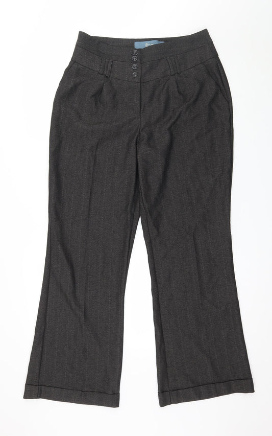 Womens UK Size 12 Evie Regular Fit  Brown Trousers