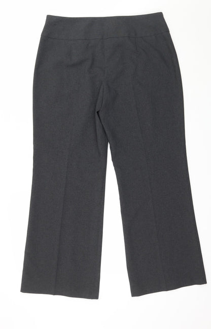 Womens UK Size 12 Marks and Spencer Regular Fit  Grey Trousers
