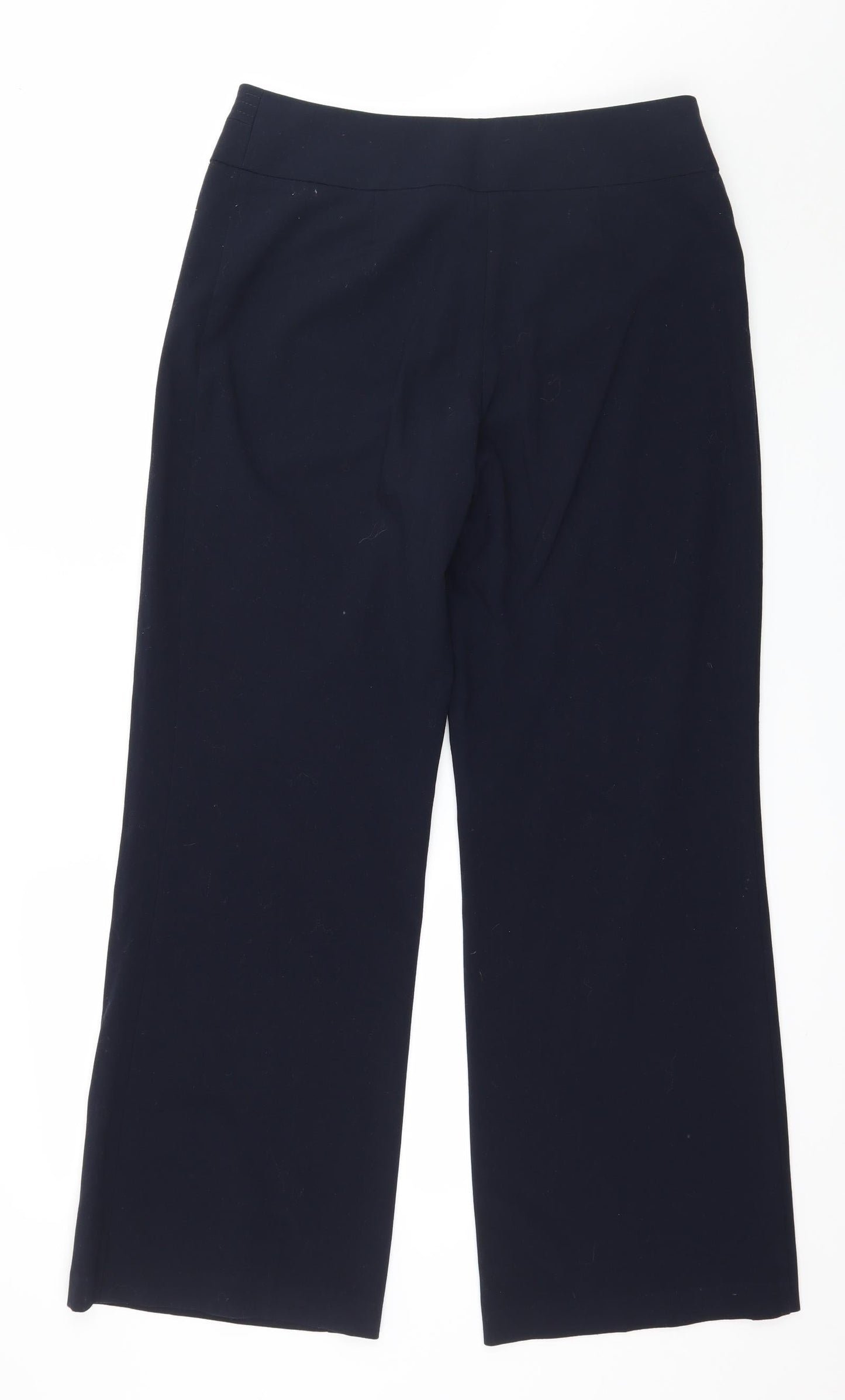 Womens UK Size 12 Marks and Spencer Regular Fit  Blue Trousers