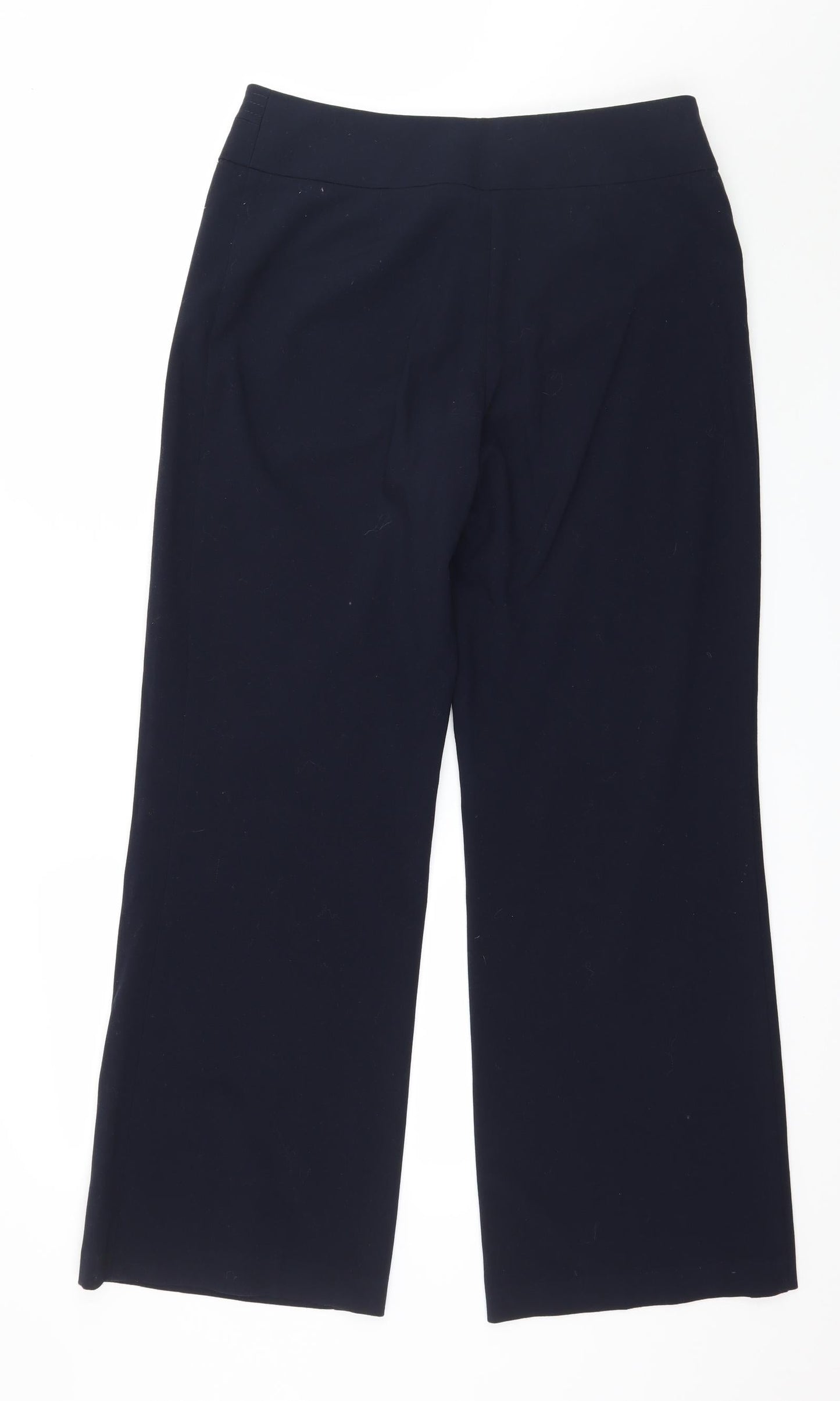 Womens UK Size 12 Marks and Spencer Regular Fit  Blue Trousers