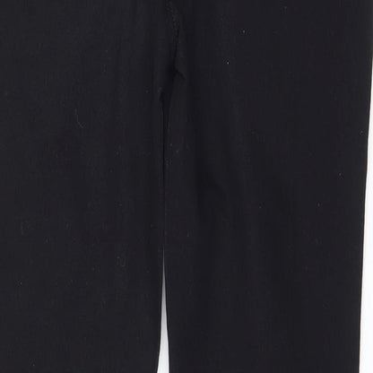 Denim & Co. Womens Black  Denim Skinny Jeans Size 8 L28 in