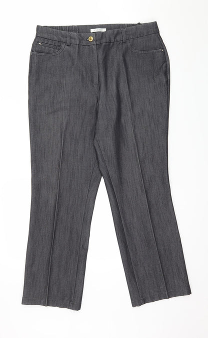 Womens UK Size 12 Marks and Spencer Regular Fit  Brown Trousers