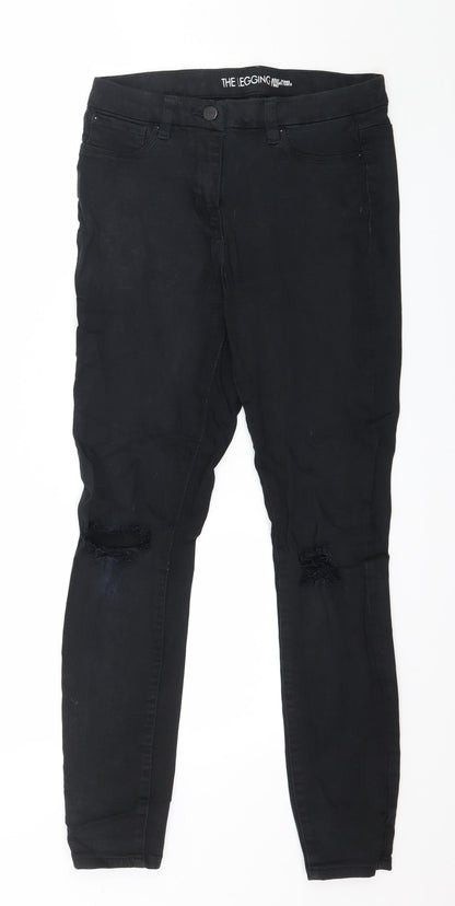 NEXT Womens Black  Denim Skinny Jeans Size 12 L27 in