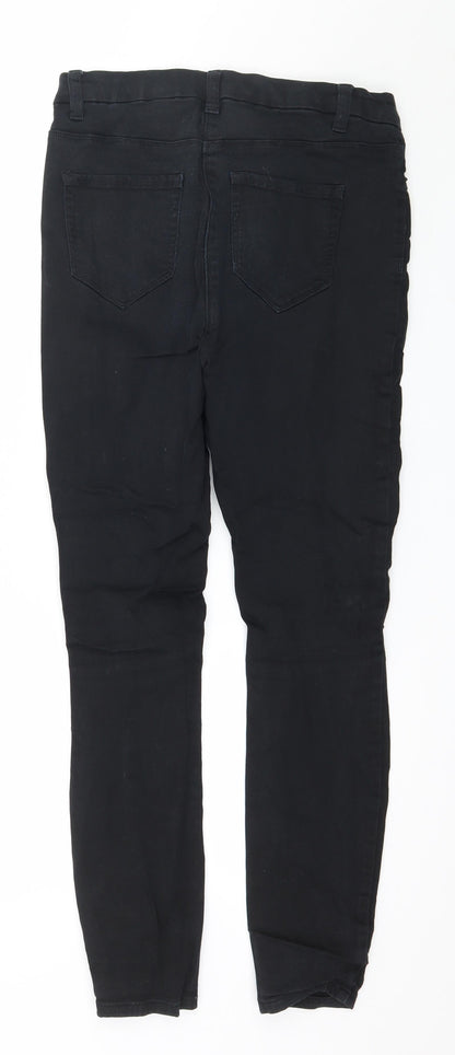 NEXT Womens Black  Denim Skinny Jeans Size 12 L27 in
