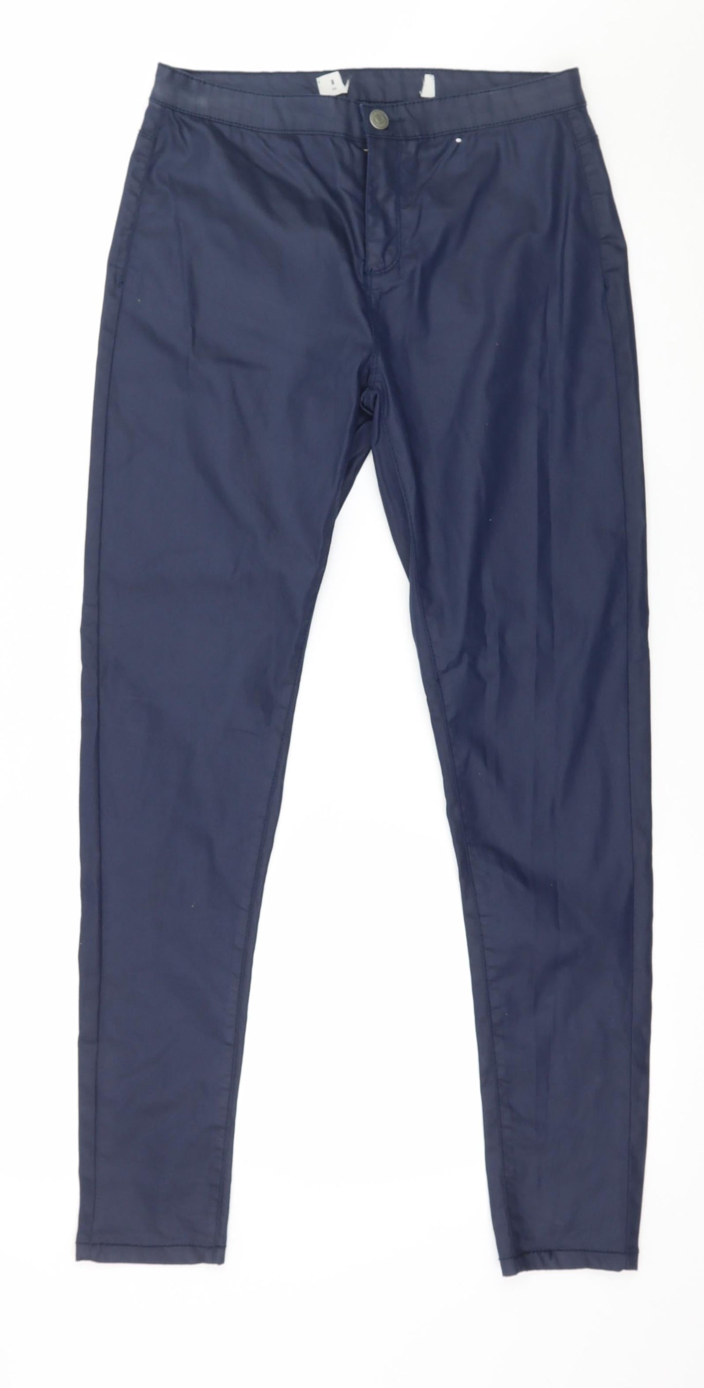 Womens UK Size 8 Preworn Regular Fit  Blue Trousers