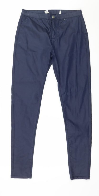 Womens UK Size 8 Preworn Regular Fit  Blue Trousers