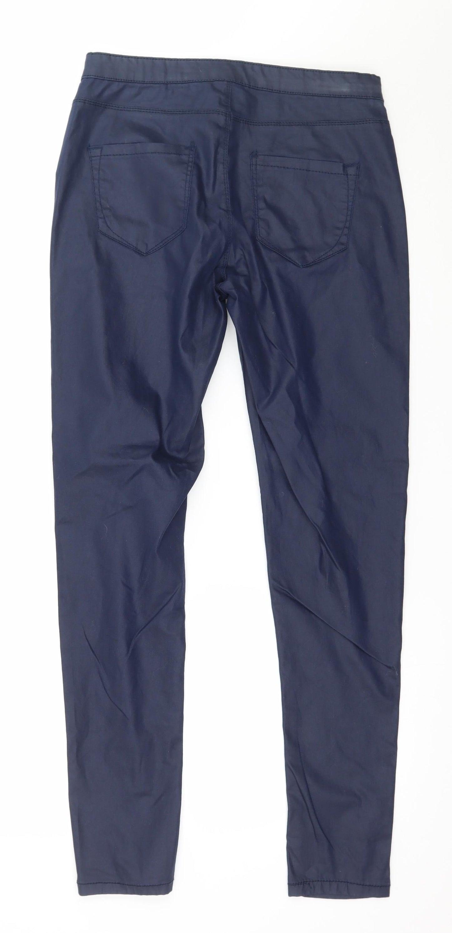 Womens UK Size 8 Preworn Regular Fit  Blue Trousers