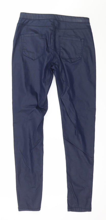 Womens UK Size 8 Preworn Regular Fit  Blue Trousers