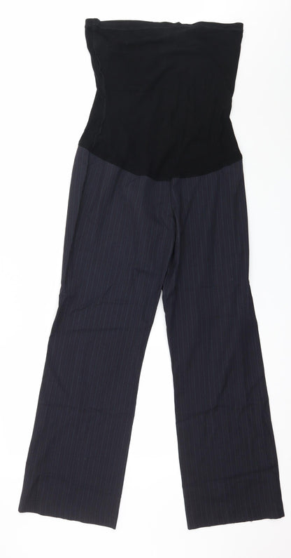 Formes Womens Blue Striped  Trousers  Size 10 L30 in