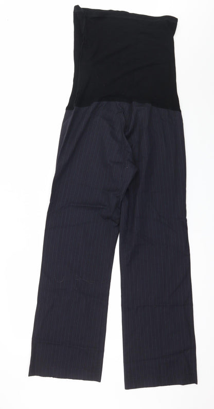 Formes Womens Blue Striped  Trousers  Size 10 L30 in
