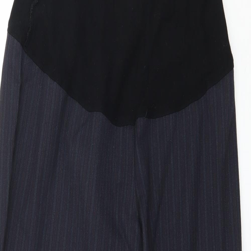 Formes Womens Blue Striped  Trousers  Size 10 L30 in