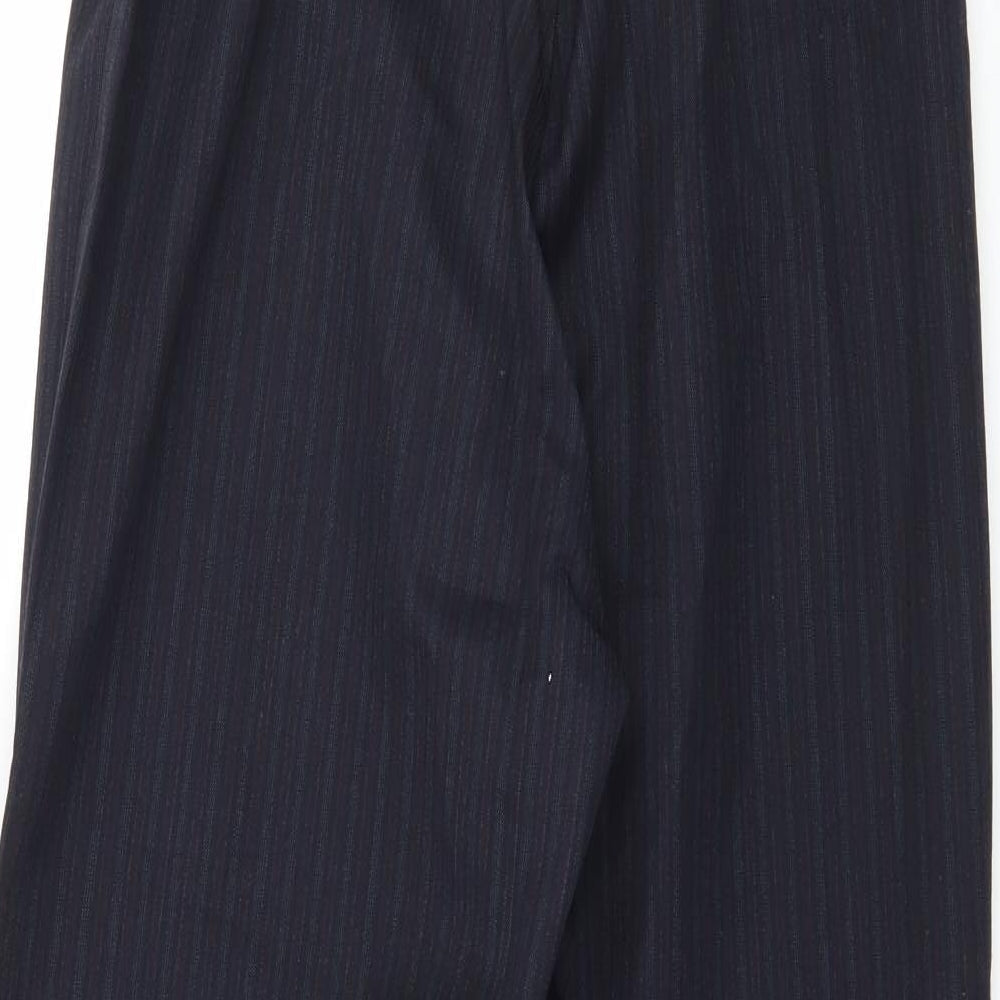 Formes Womens Blue Striped  Trousers  Size 10 L30 in
