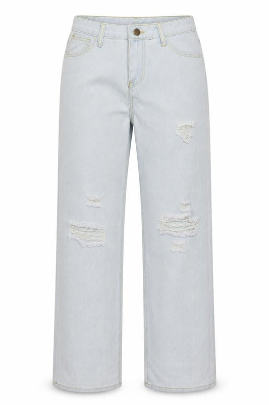 Womens Blue  Denim Wide-Leg Jeans Size 32 in L30 in