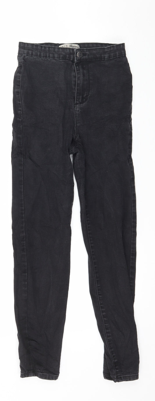 Denim & Co. Womens Black  Denim Skinny Jeans Size 6 L27 in