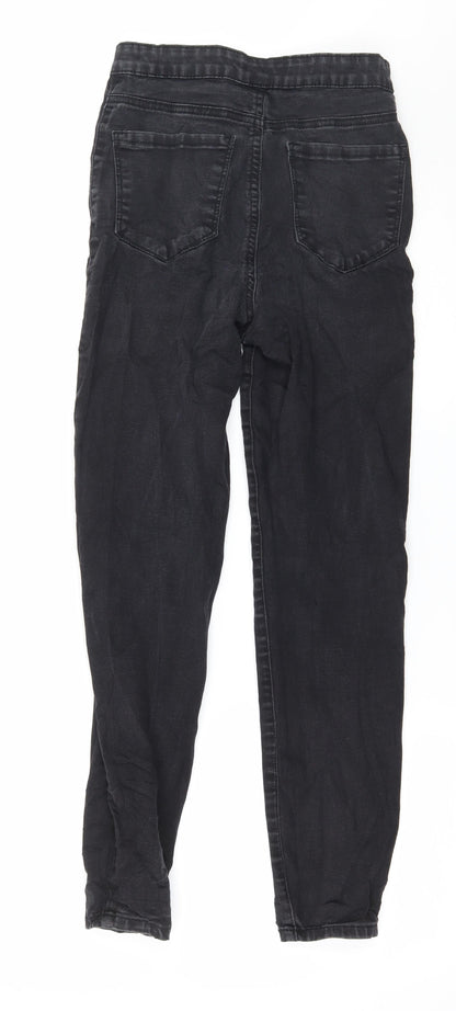 Denim & Co. Womens Black  Denim Skinny Jeans Size 6 L27 in