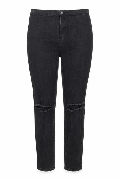 Womens UK Size 14 Denim & Co. Regular Fit Skinny Grey Jeans