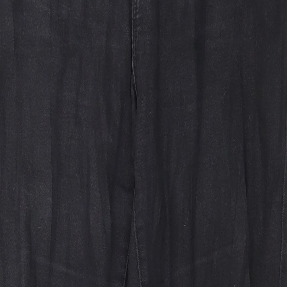 Denim & Co. Womens Grey  Denim Skinny Jeans Size 14 L28 in