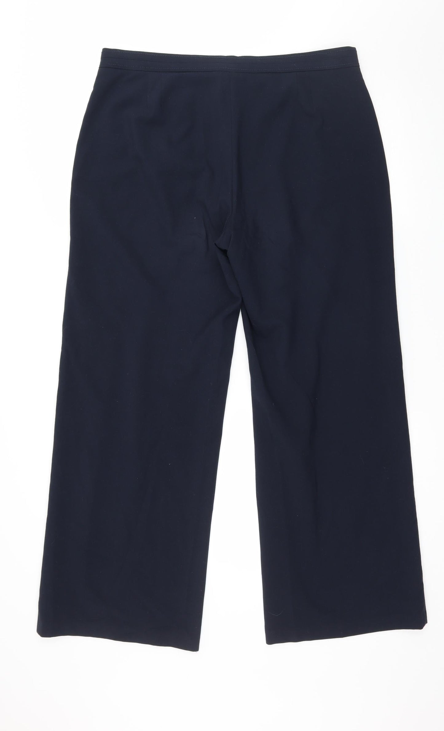Womens UK Size 14 Marks and Spencer Regular Fit  Blue Trousers
