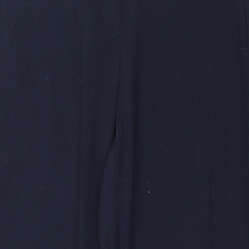 Womens UK Size 14 Marks and Spencer Regular Fit  Blue Trousers