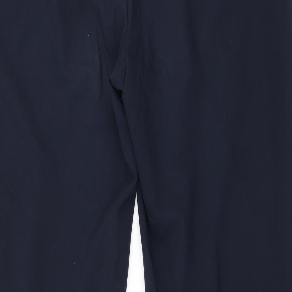 Womens UK Size 14 Marks and Spencer Regular Fit  Blue Trousers