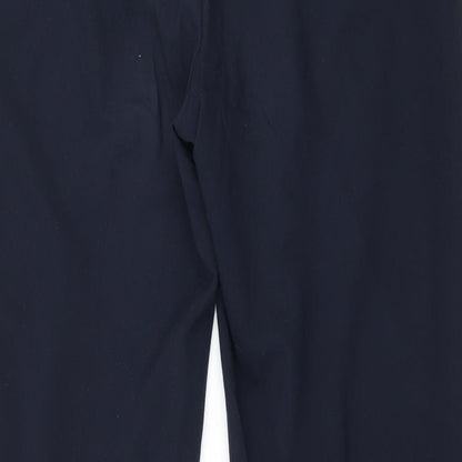 Womens UK Size 14 Marks and Spencer Regular Fit  Blue Trousers