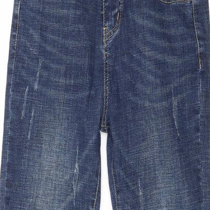 Womens UK Size 30 in Preworn Regular Fit Bootcut Blue Jeans