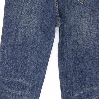 Womens UK Size 30 in Preworn Regular Fit Bootcut Blue Jeans