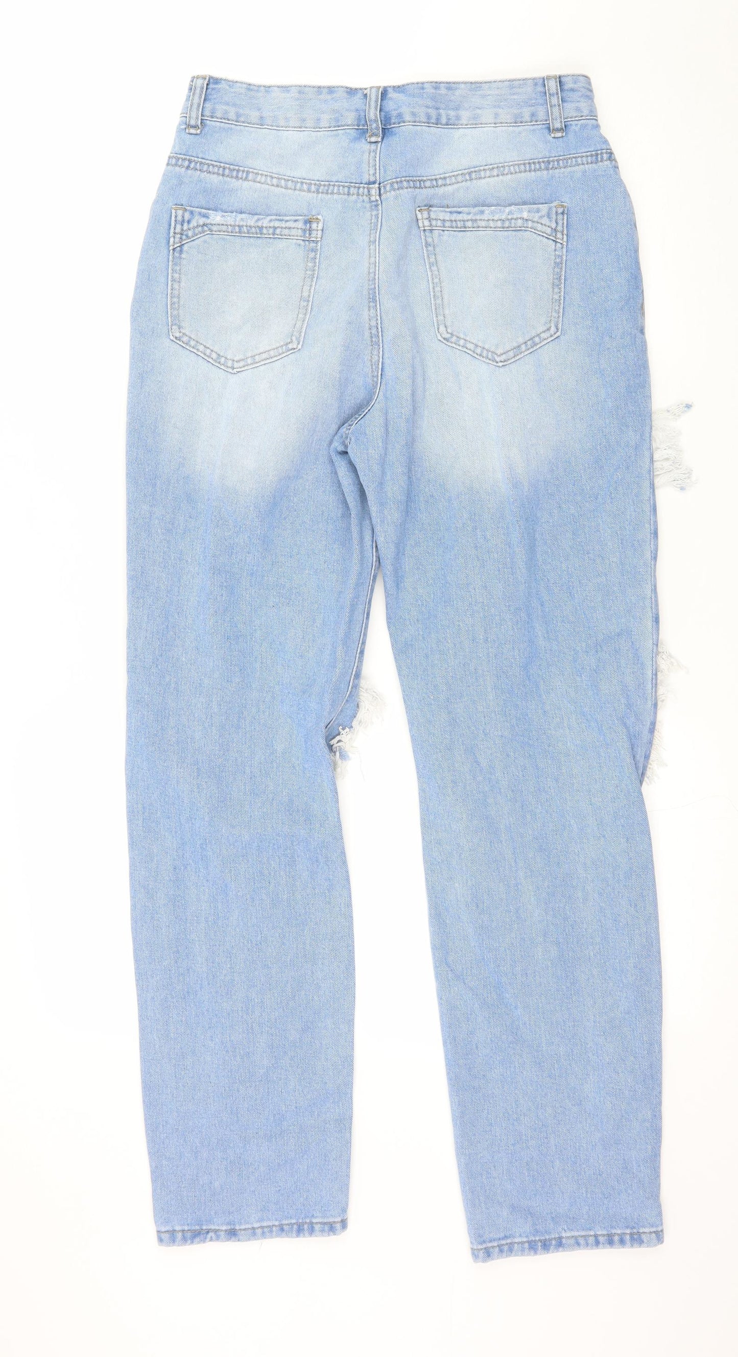 SheIn Womens Blue  Denim Mom Jeans Size S L29 in