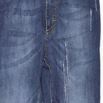 R Denim Womens Blue  Denim Cropped Jeans Size M L24 in