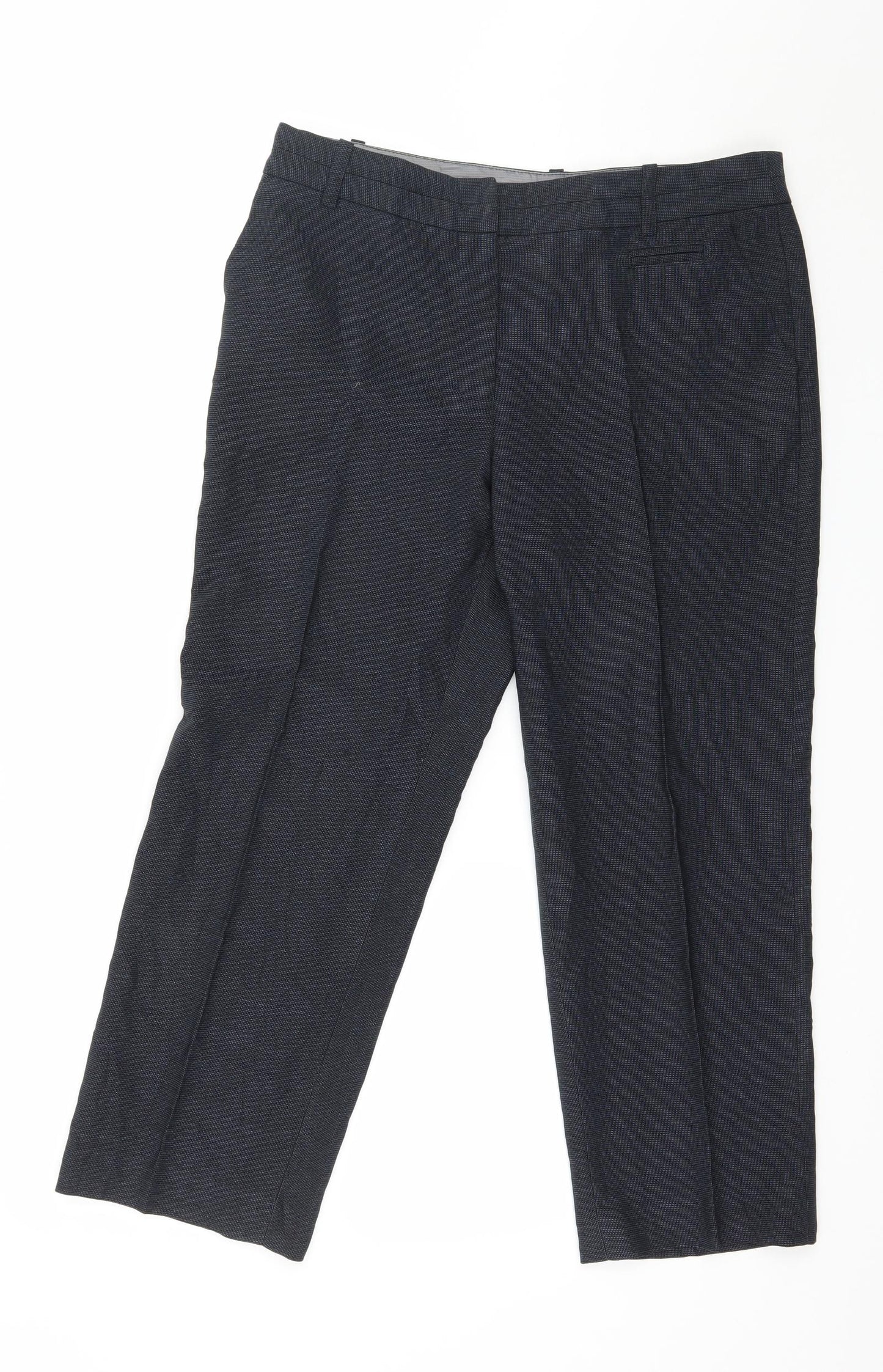Womens UK Size 10 NEXT Regular Fit  Blue Trousers