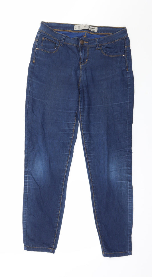 Denim & Co. Womens Blue  Denim Skinny Jeans Size 8 L26 in