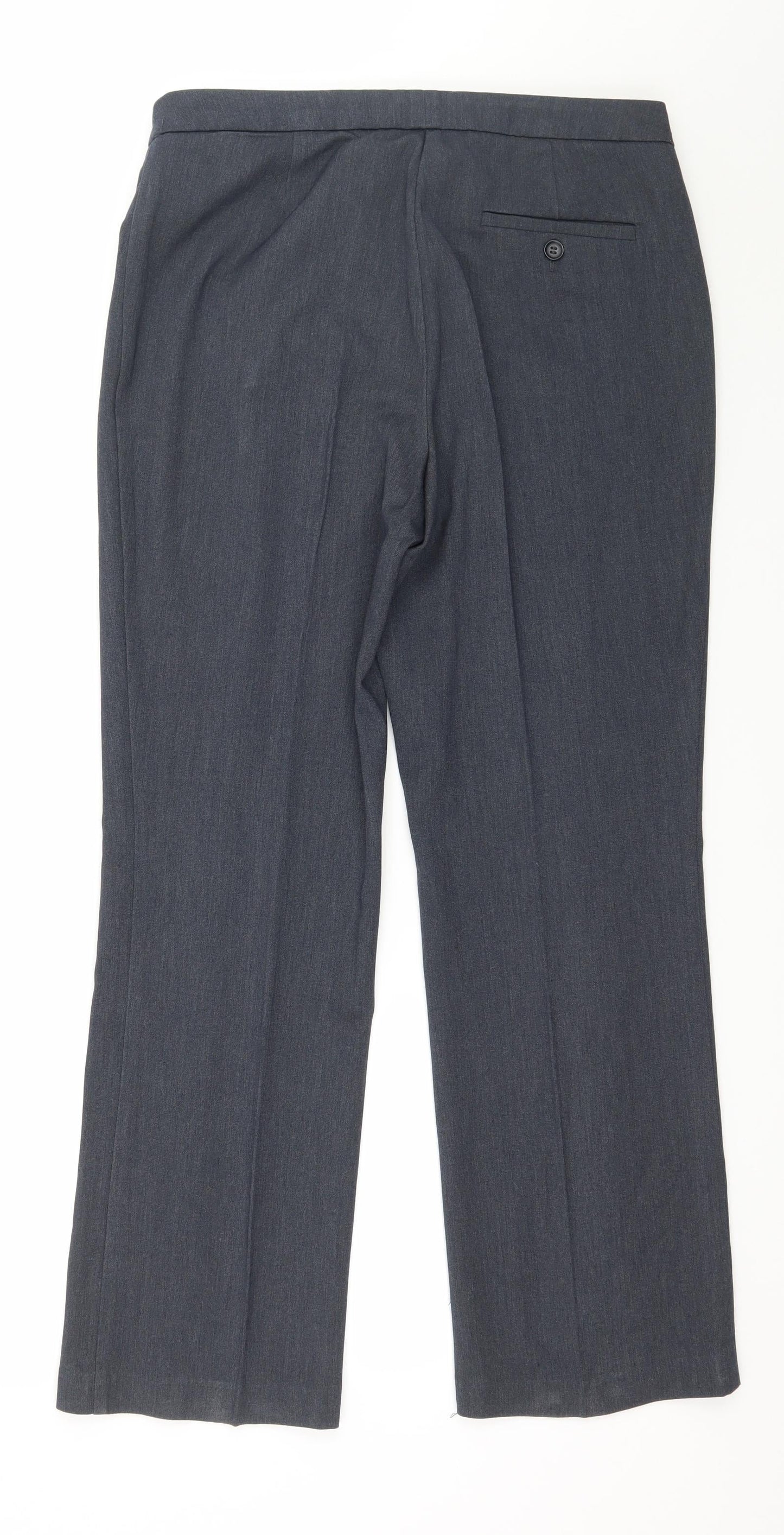 Womens UK Size 12 Marks and Spencer Regular Fit  Blue Trousers