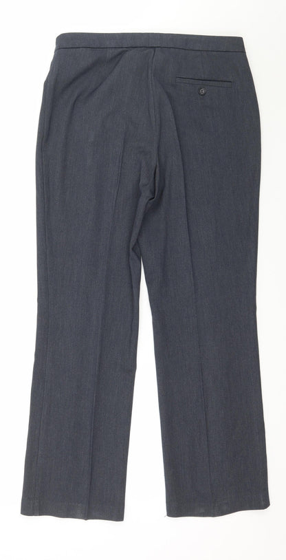 Womens UK Size 12 Marks and Spencer Regular Fit  Blue Trousers