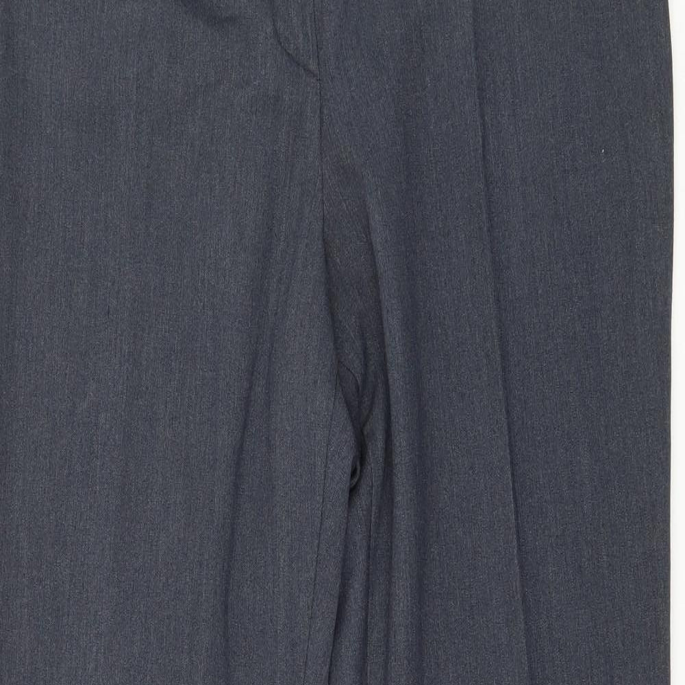 Womens UK Size 12 Marks and Spencer Regular Fit  Blue Trousers