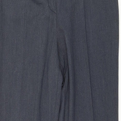 Womens UK Size 12 Marks and Spencer Regular Fit  Blue Trousers