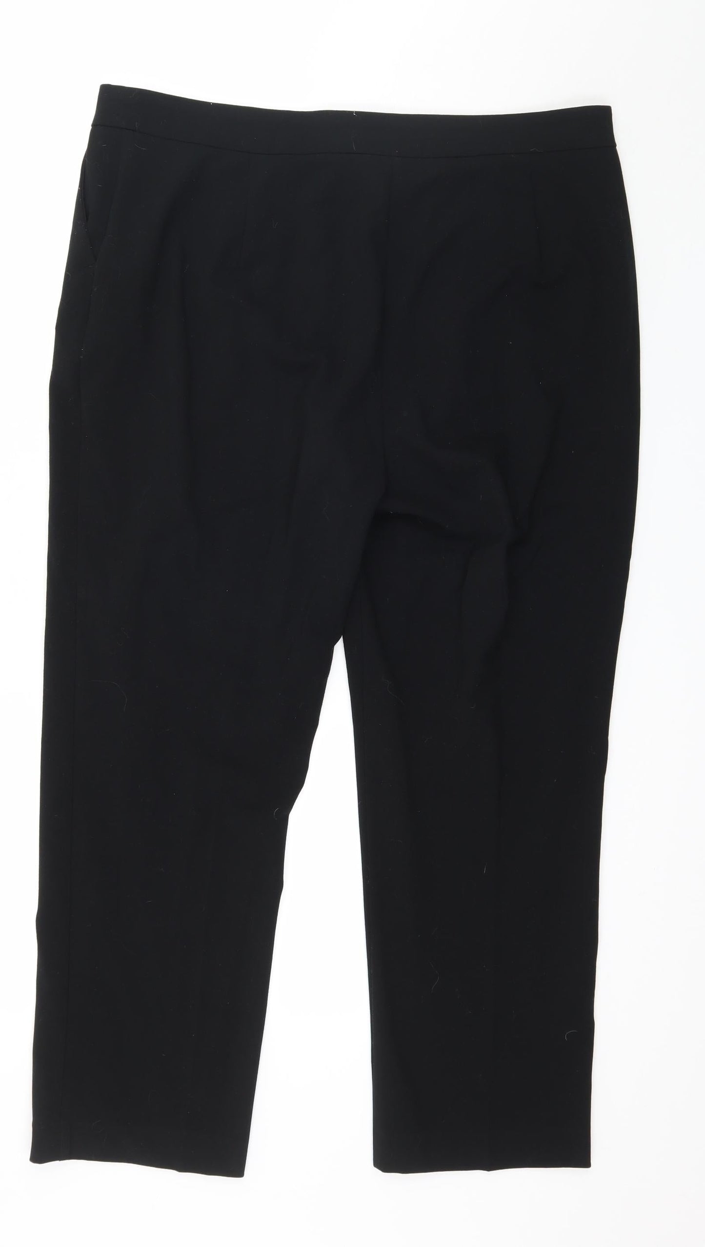 Isle Womens Black   Trousers  Size 18 L26 in