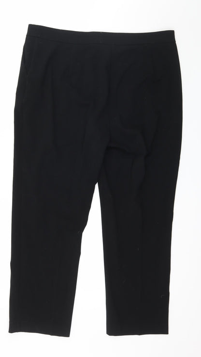 Isle Womens Black   Trousers  Size 18 L26 in