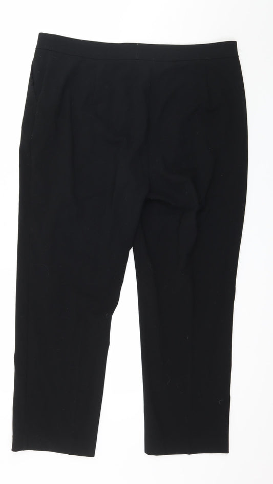 Isle Womens Black   Trousers  Size 18 L26 in