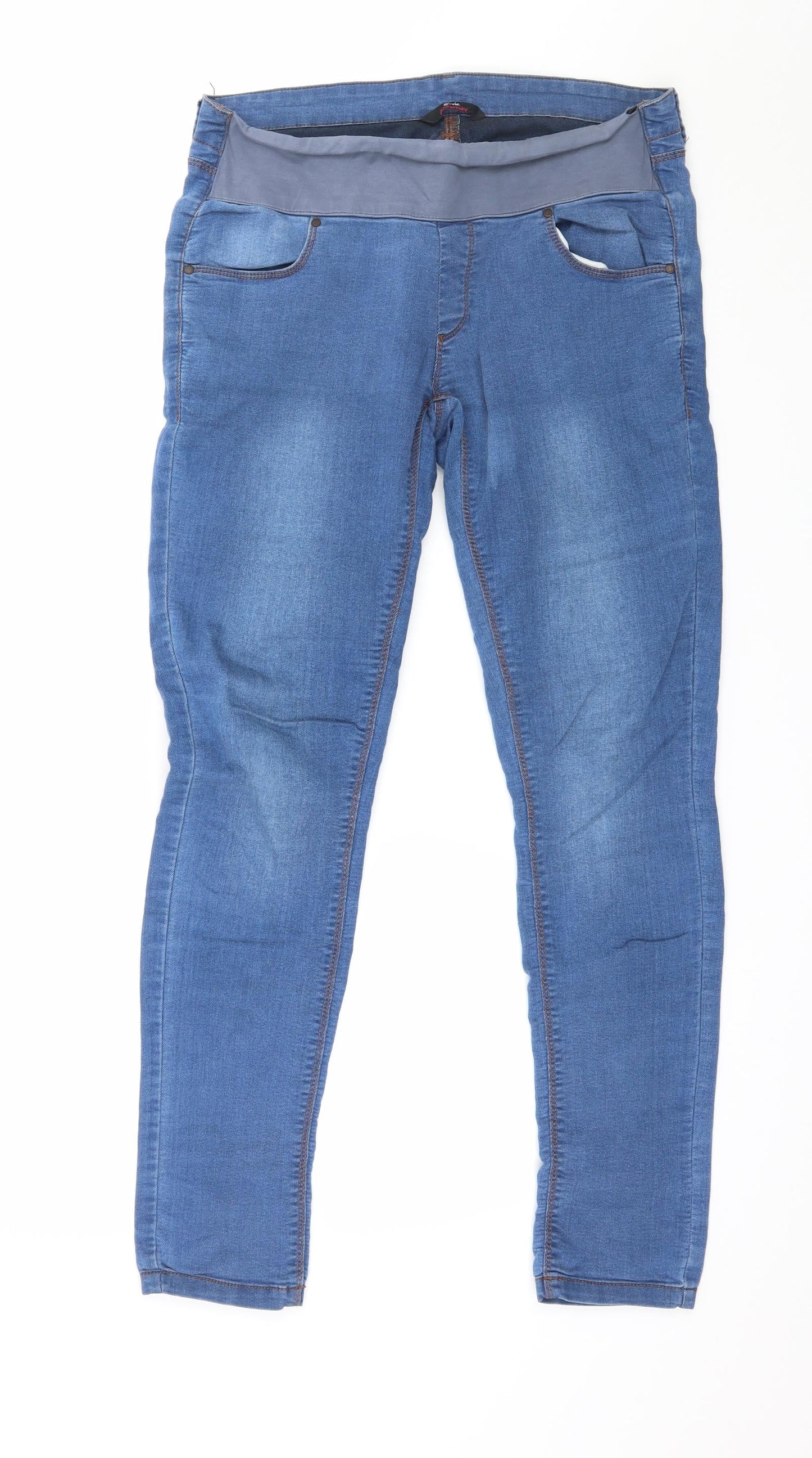 Evie Womens Blue  Denim Jegging Jeans Size 8 L28 in