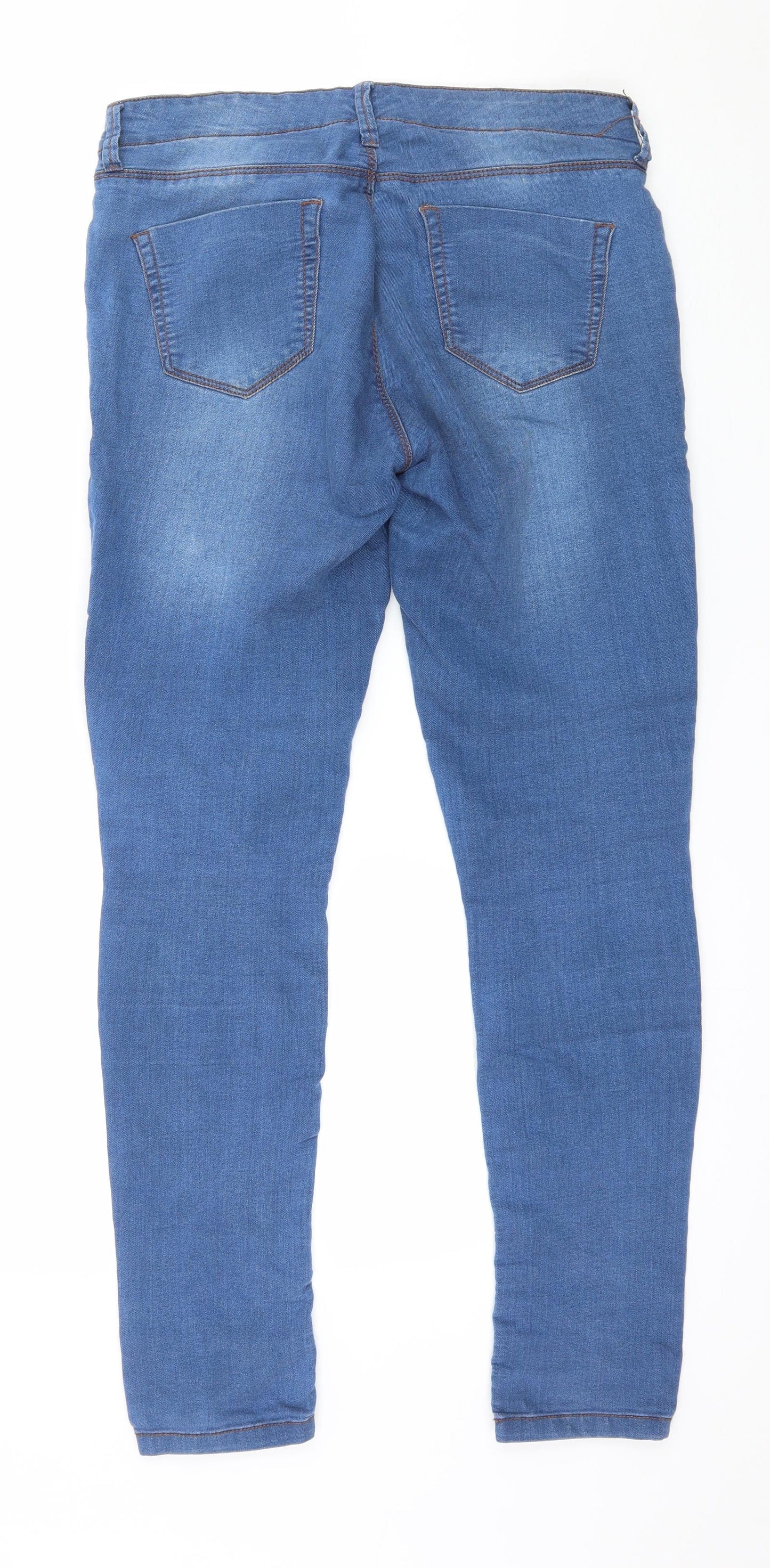 Evie Womens Blue  Denim Jegging Jeans Size 8 L28 in